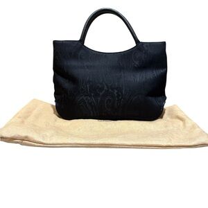 Etro Tonal Paisley Nylon Shoulder Bag - Made in Italy